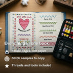Fabric Embroidery Stitch Book