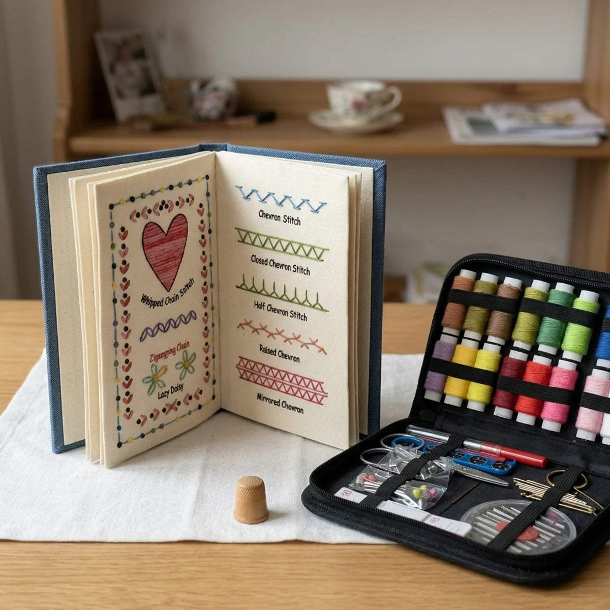 Fabric Embroidery Stitch Book