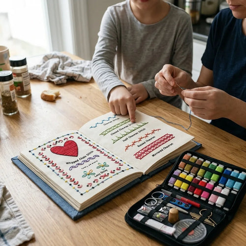 Fabric Embroidery Stitch Book