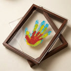 Handprint keepsake frame kit, studio photo