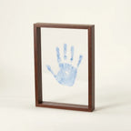 Handprint keepsake frame kit, Walnut option