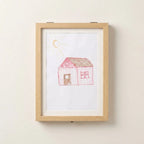 Kids art display frame, Natural option