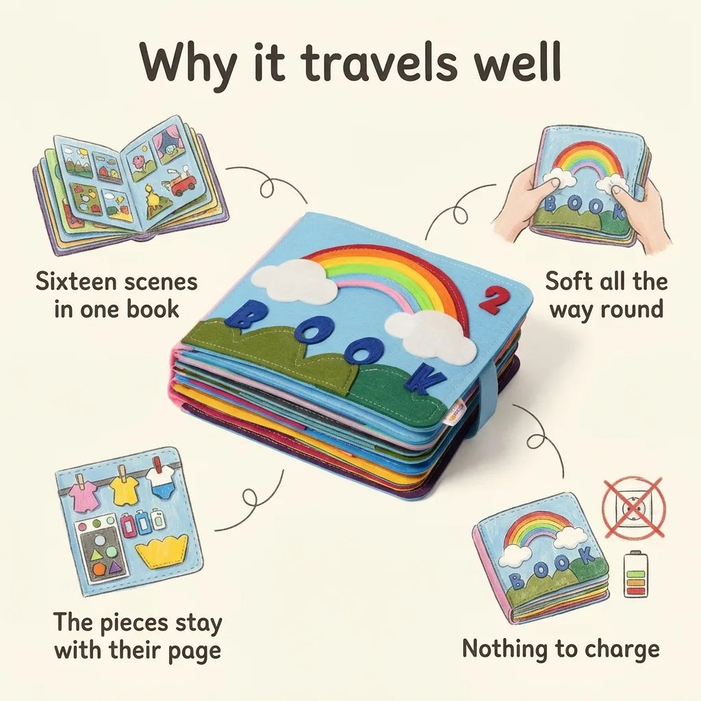 Montessori felt story book, four reasons parents keep it out