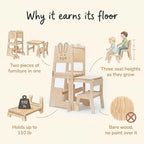 Montessori 3 in 1 learning tower, four reasons parents keep it out